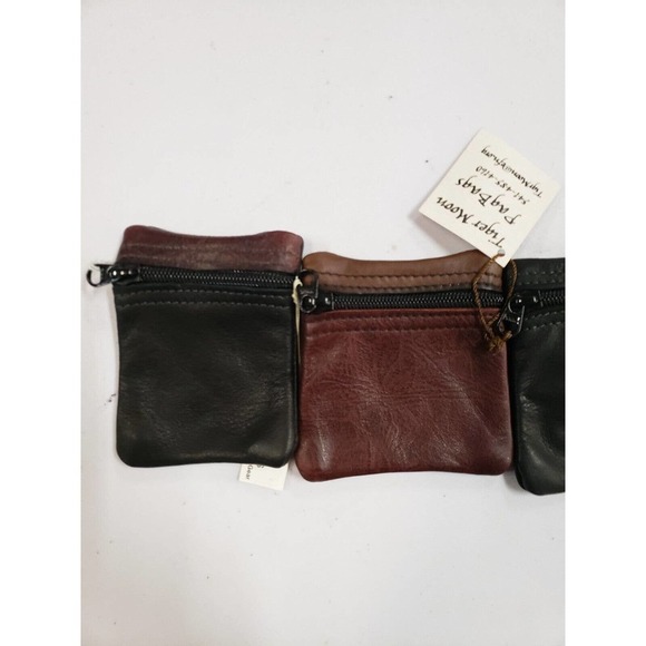 Tiger Moon Bag Mens One Size Black/Brown 4-Pack Organizer Travel Zipper Handbag - Picture 2 of 9